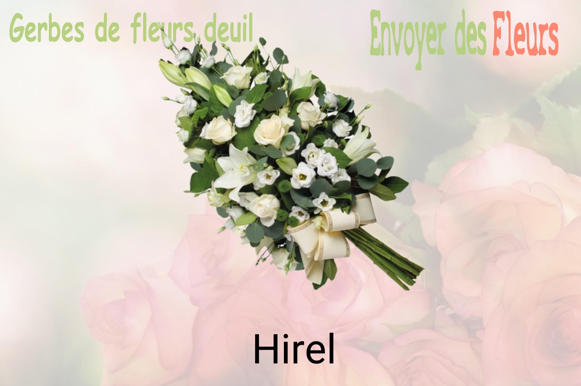 Gerbe de fleurs de deuil livrée à Hirel